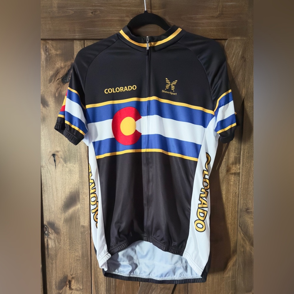 Colorado Cycling/Biking Jersey with Stripes - Shaver Sport
